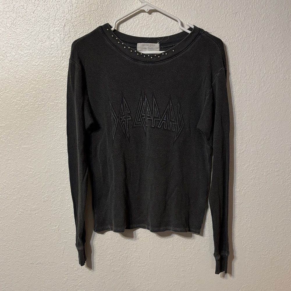 Daydreamer x Free People Def Leopard Thermal Top Small